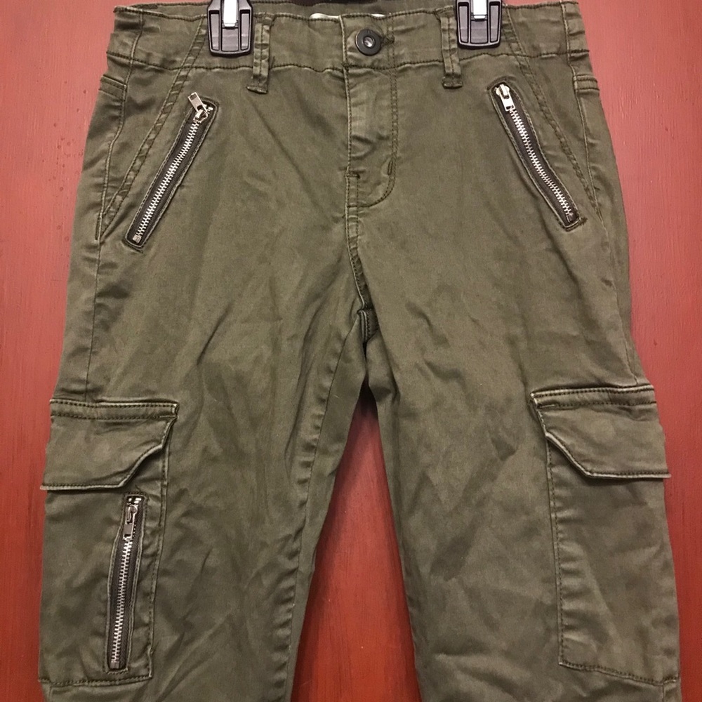 Cargo zip jeans